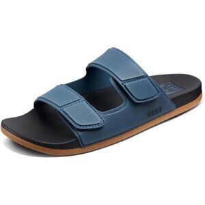 👑Men's Slide Sandals Orion Black Cushioned Comfort Adjustable Slip On Shoes